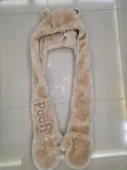 ディズニー プーさん ニット帽 マフラー 手袋 一体型