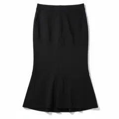 モガ MOGA  スカート ロング ウエストゴム サイドポケット 日本製 黒 13サイズ 984943