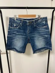 ダメージウォッシュデニム ハーフパンツ ショートパンツ 5471