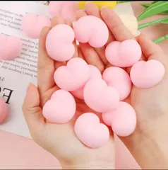 【匿名配送】10個　20mm × 15mm おしり お尻 butt スクイーズ 3D シリコン デコパーツ シール