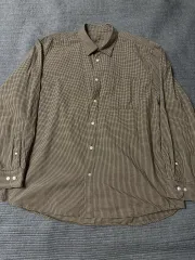 (XXL 着用画像0) 無印良品 シャツ チェック柄 ブラウン