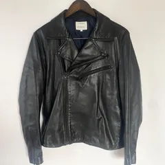 【美品】LE JUN ルジュン　羊革　ダブルライダース　レザージャケット　L  ブラック　ラムレザー
