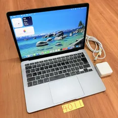 【動作確認済み】 MacBook air 13インチ 2020 アップル Apple M1 16GB 256GB 動画編集可能 カメラ内蔵 ノートPC ノートパソコン SSD搭載 macOSインストール済み 【4011】