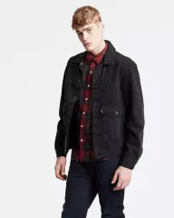 リーバイス デニム トラッカー ジャケット ブラックデニムジャケット XL