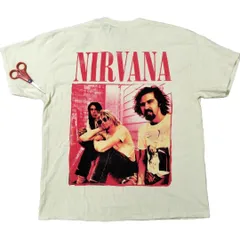 ニルヴァーナ　Tシャツ　M 実寸はXLぐらい　クリーム色　ロックT　バンドT *