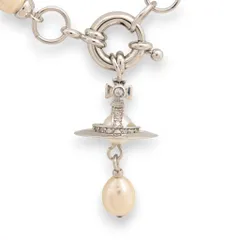 ヴィヴィアン オーブ アレクサ バロックパール ドロップチョーカー シングル ストーン ネックレス Aランク vi1212ss