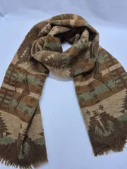 【used品】美品！POLO RALPH LAUREN メンズマフラー ウール100% MADE IN SCOTLAND