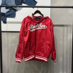 未使用 MLB ボストン レッドソックス レザージャケット スタジャン