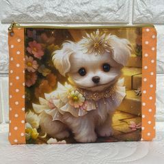 ハンドメイド・ポーチ・ダックスフンド・パネル生地・犬・いぬ - メルカリ