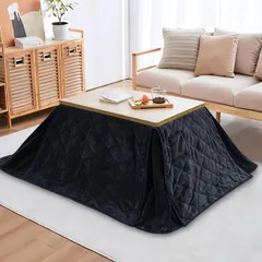 新品 Orbezilこたつ布団 長方形 単品 こたつ掛布団 火燵布団 冬用 コタツ フランネル futon 暖かい中綿 ふわふわ 毛抜けない 静電気防止 282*227cm ダックブル－