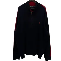 POLO RALPH LAUREN(ポロラルフローレン) ウールニット ハーフジップ XXL