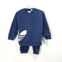 (85/18m) アディダス キッズ トレーナー セット ネイビー