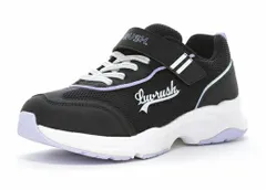 【moonstar】LUVRUSH LV 1235 BLACK ムーンスター ラブラッシュ ブラック 子供靴 キッズ スニーカー スーパースター 抗菌防臭 軽量 運動会 女の子 ジュニア シューズ メッシュ