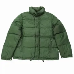 MONCLER モンクレール 茶タグ ヴィンテージ ダウンジャケット ブルゾン 袖ワッペン サイズ1 S グリーン メンズ 【中古】