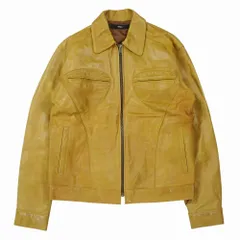 VAPORIZE ヴィパライズ ビームス シープスキン 羊革 レザージャケット ジップアップ ブラウン サイズM メンズ 【中古】