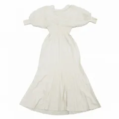 マーキュリーデュオ 2WAYフェザードッキングニットワンピース 7分袖 002420302701-01 ホワイト サイズM レディース 【中古】