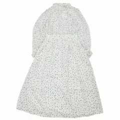 タグ付き TO B agnes b. アニエスベー 5573WT27 スター柄 ワンピース 長袖 ロング丈 ホワイト サイズ40 L レディース 【中古】のサムネイル