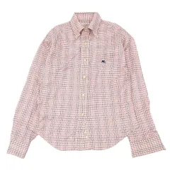 ETRO エトロ 総柄 ボタンダウン シャツ トップス 長袖 レッド サイズ42 L レディース 【中古】