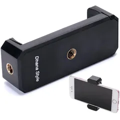 Dhana Style 2way スマートフォン ホルダー 1/4インチ スマホ 三脚 マウント アタッチメント アダプター クリップ 固定 スマホホルダー 1