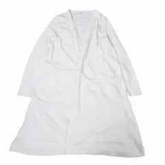 45R フォーティファイブアール コットン ロング カーディガン 長袖 ホワイト 日本製 501-7062 サイズ0 XS レディース 【中古】