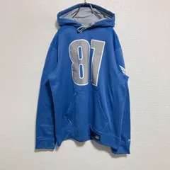 【刺繍】NIKE ナイキ　プルオーバーパーカー　81  青系　M