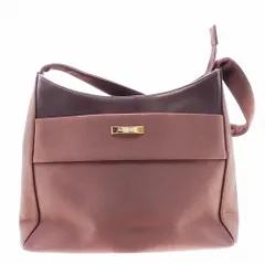 HANAE MORI ハナエモリ トートバッグ ハンドバッグ サテン×レザー カバン 鞄 ブラウン 茶色 レディース 【中古】