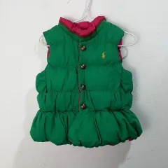 (90/2歳) ポロ リバーシブル ダウン ベスト キッズ ダックダウン
