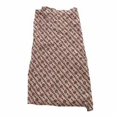 tricot COMMEdesGARCONS トリココムデギャルソン フラワー ストライプ プリント ラップスカート ロング ベージュ M 【中古】