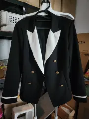 バイカラー ブラック ジャケット