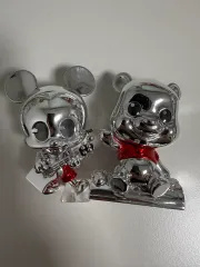 (まとめ売り) ディズニー ミッキー/クマのプーさん シルバー フィギュア 出品