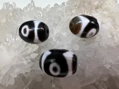 チベット至純天珠　三眼天珠　3個セット