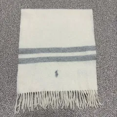 ラムウール100 ポロ ラルフローレン イタリア マフラー A