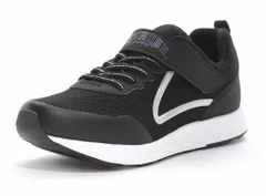 【moonstar】LUVRUSH LV 1234 BLACK (19cm-22cm) ムーンスター ラブラッシュ ブラック 子供靴 キッズ スニーカー スーパースター 抗菌防臭 軽量 運動会 女の子 ジュニア シューズ