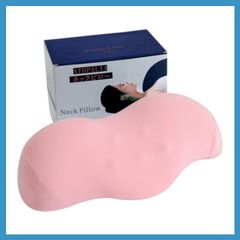 ATHPALIA 首枕 低反発形状記憶フォーム ネックピロー 使用 快適な寝心地で男女兼用 母の日 父の日 誕生日プレゼントに最適 オフィス 自宅用（ライトピンク）