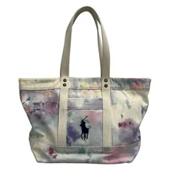 POLObyRalphLauren(ポロラルフローレン) ショルダーバッグ ビッグポニー 白×パープル×マルチ