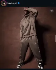 US/XXL ジョーダン x トラヴィス SCOT MJ トラック ジャケット ブラウン