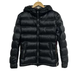 ブラックレーベルクレストブリッジ ダウンジャケット サイズM レディース - 黒×ボルドー×マルチ 長袖/ジップアップ/チェック柄/冬