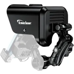 Kaedear(カエディア) バイク サンバイザー 日除け サンシェード 自転車 スマホホルダー 携帯ホルダー スマホ ホルダー スタンド マウント サンバイザー セパレート KDR-V1-M-BK (25.4㎜/ブラック)