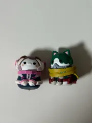 まとめ 緑谷 麗日 メガキャット にゃんこ フィギュア 僕のヒーローアカデミア