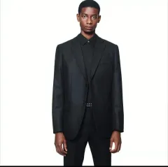 (S) メンズ UNIQLO +J ジルサンダー ウール100% テーラード ジャケット ブレザー