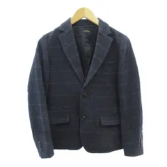 ジャーナルスタンダード レリューム JOURNAL STANDARD relume チェック ジャケット ブレザー 紺 ネイビー 1 約S IBO87
