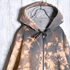 【海外モデル】00s Champion チャンピオン タイダイ フルジップ パーカー 77