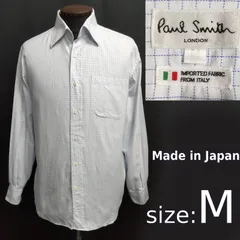 日本製★Paul Smith/ポールスミス★格子柄　長袖シャツ【メンズM/青/blue/チェック柄】Tops/Shirt◆BJ134-d