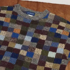 J.Crew ジェイクルー シャトルランド ウール パッチワーク ニット
