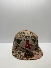 Newera ロサンゼルスエンゼルス ワールドシリーズ2001 59fifty フィッティドキャップ  ベージュカラー
