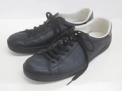 ★3382☆GUCCI グッチ 599147 インターロッキングG レザースニーカー　10