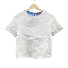 BLUE LABEL CRESTBRIDGE(ブルーレーベルクレストブリッジ) 半袖Tシャツ サイズ38 M レディース美品  - ブルー×白 クルーネック