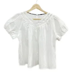 ブルーレーベルクレストブリッジ 半袖カットソー サイズ36 S レディース美品  - 55M14-579-01 アイボリー シースルー