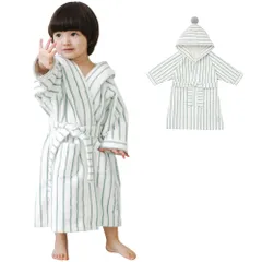 新品 [Konny] コニーキッズバスローブ エコテックス認証 湯冷め防止 柔らか 吸水性 バスタオル お風呂 プール 水遊び フード付き 子供用バスローブ ふわふわ バンブー 3歳～5歳