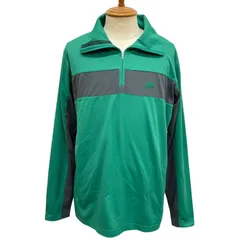 【アディダス adidas】 ハーフジップ 長袖シャツ カットソー O/XG グリーン 緑 ゴルフ